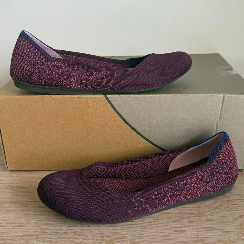 Rothy’s The Flats Retired Fig Python Round Toe Wo… - image 3